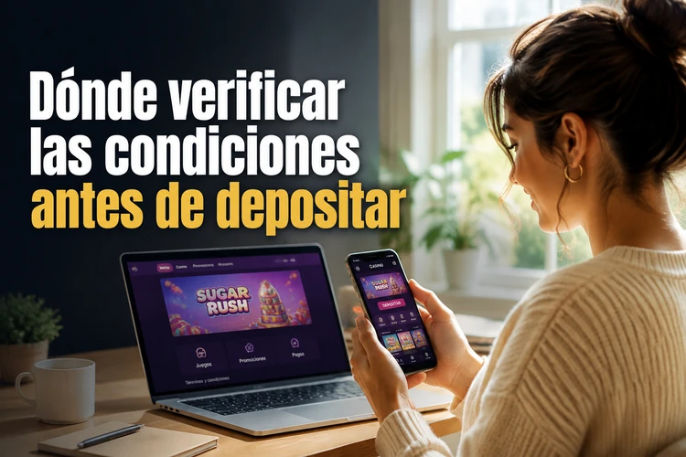 Dónde verificar las condiciones antes de depositar