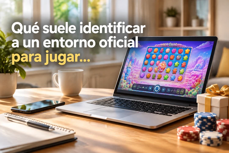 Qué suele identificar a un entorno oficial para jugar Sugar Rush